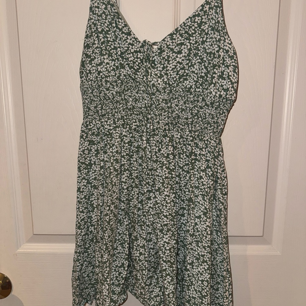 La Hearts Green Floral mini Dress